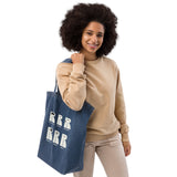 Ruby Genre organic denim tote bag