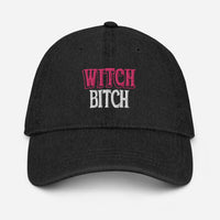 Witch Bitch Denim Hat