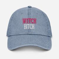 Witch Bitch Denim Hat