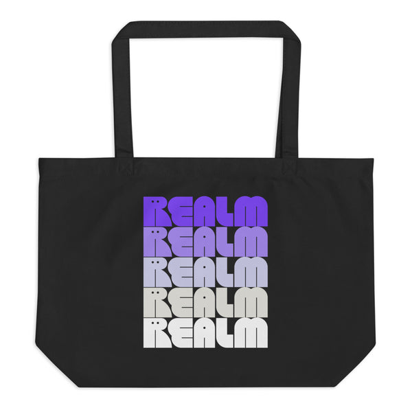 Realm Purple Large organic tote bag
