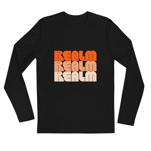 Realm Orange — Long Sleeve Fitted Crew